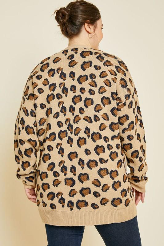 Curvy Jana Leopard Cardigan Sweaters Hayden 